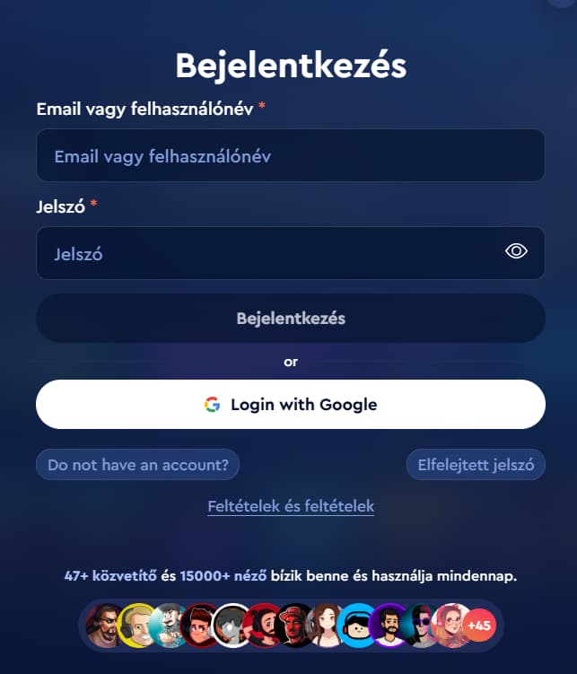 Bejelentkezés a Celsius Kaszinóba
